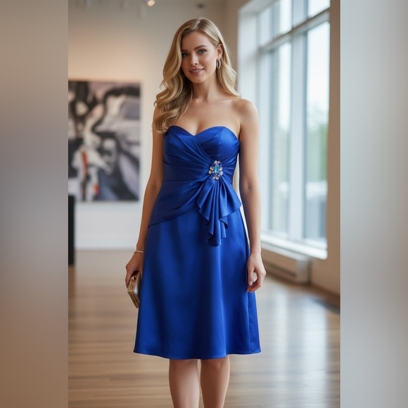 Betsy & Adam Dresses & Skirts - Betsey & Adam Strapless Mini Cocktail Dress